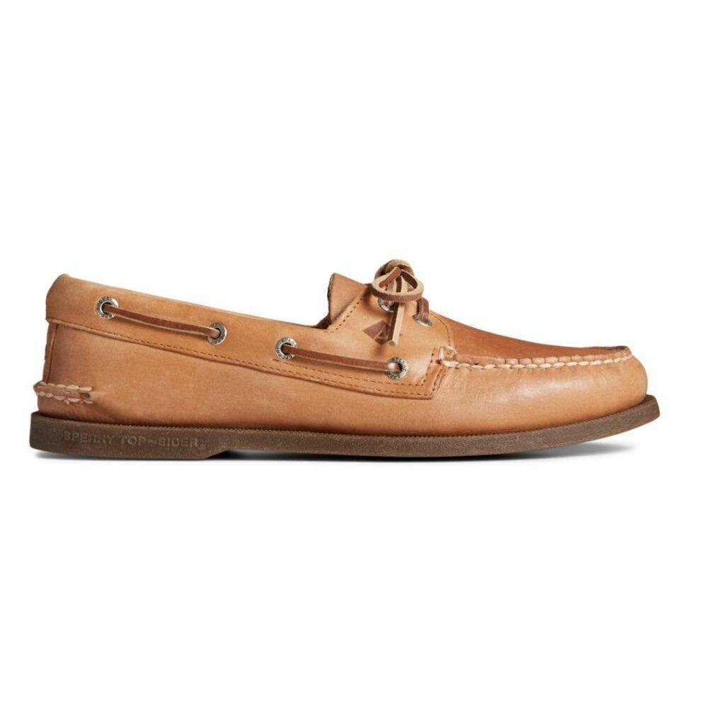 Sperry Topsiders Men's Royal Brown Leather Boat Shoes Size 11